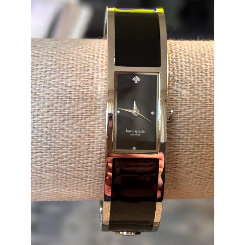 Kate Spade New York Carousel "Ace Up Your Sleeve" Enamel Bangle Watch